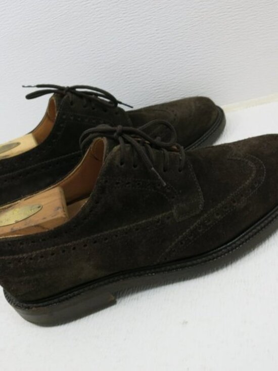 J. Crew Wingtip Suede Brogue Leather Dress Oxford Men\'s Footwear Shoes Italy 10 main image 4